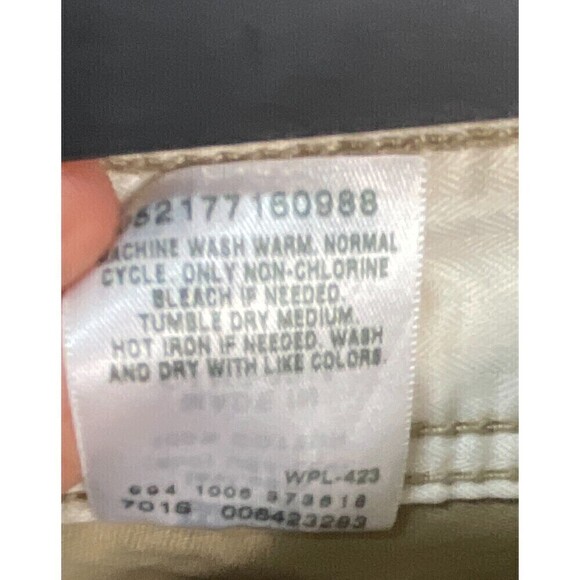 Levis Mens Cargo Loose Straight Khaki Skater Pants Size 34x32 Large Pockets T - Picture 12 of 12